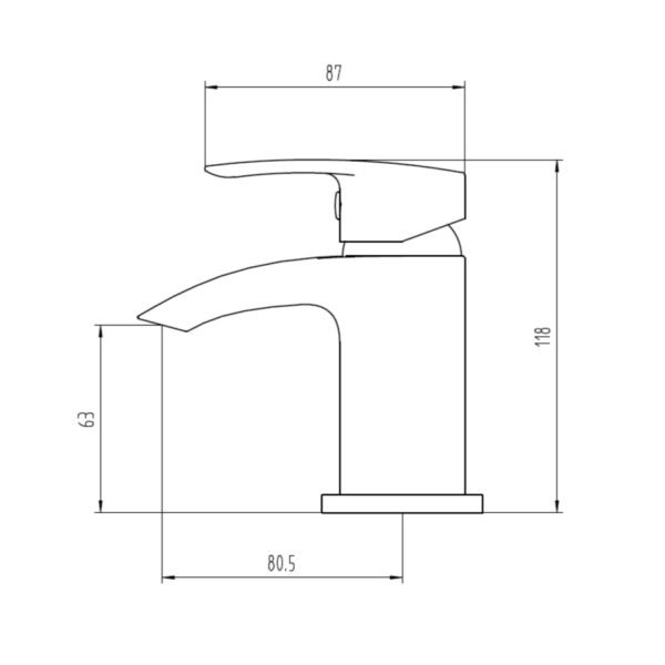 CORBY Cloakroom Basin Mixer - Image 2