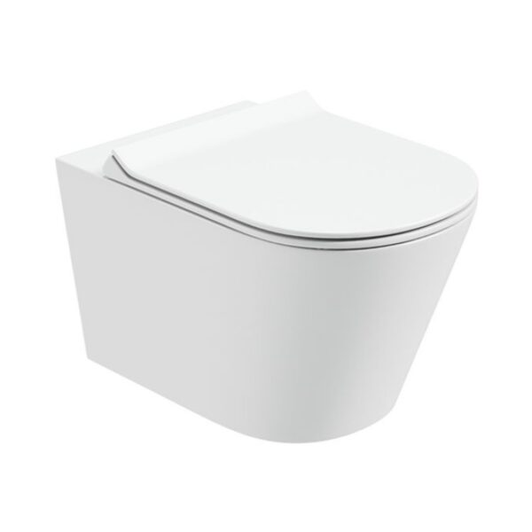 REFLECTIONS Wall Hung Rimless WC -Slim Soft Close Seat