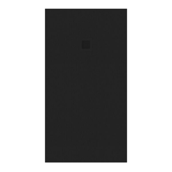 SLATE 1500 x 800 Shower Tray Black - with FREE shower waste